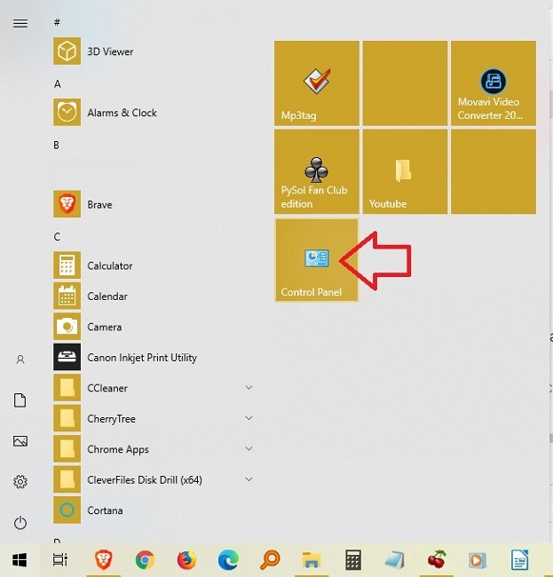 Cara Membuka Control Panel Di Windows 10 Mulai Disematkan