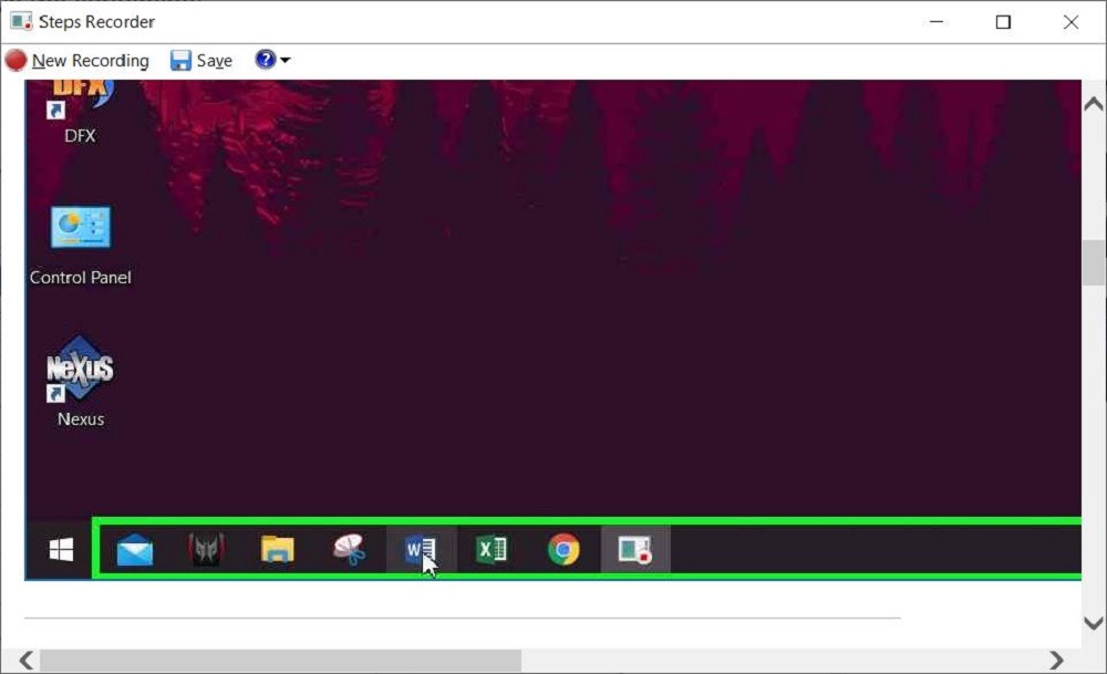 Langkah Perekam Screenshot Dengan Kursor Mouse Windows