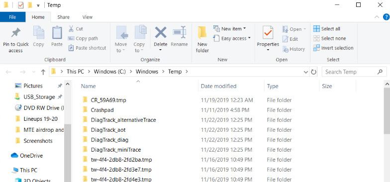 File Temp Tidak Responsif Windows 1
