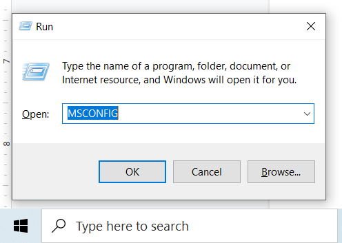 Windows Msconfig Tidak Responsif