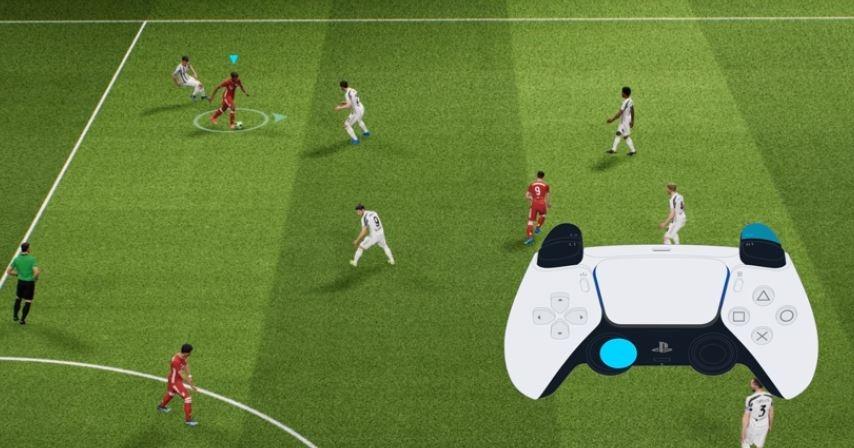 Ilustrasi game sepak bola baru yang diduga sebagai PES 2022. (Konami)
