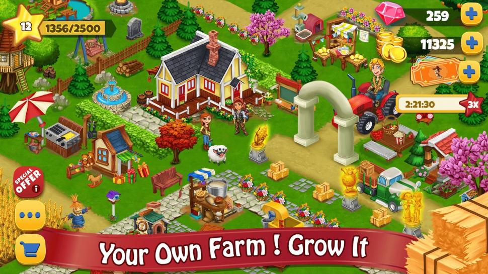 Farm Day Village Farming: Offline Games. (Google Play Store)
