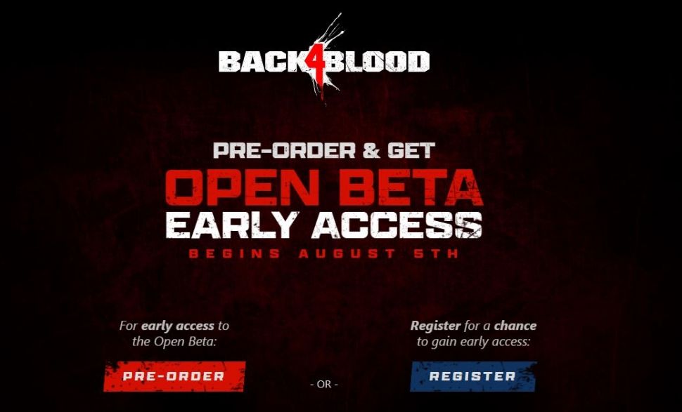 Open Beta Back 4 Blood. (back4blood.com)