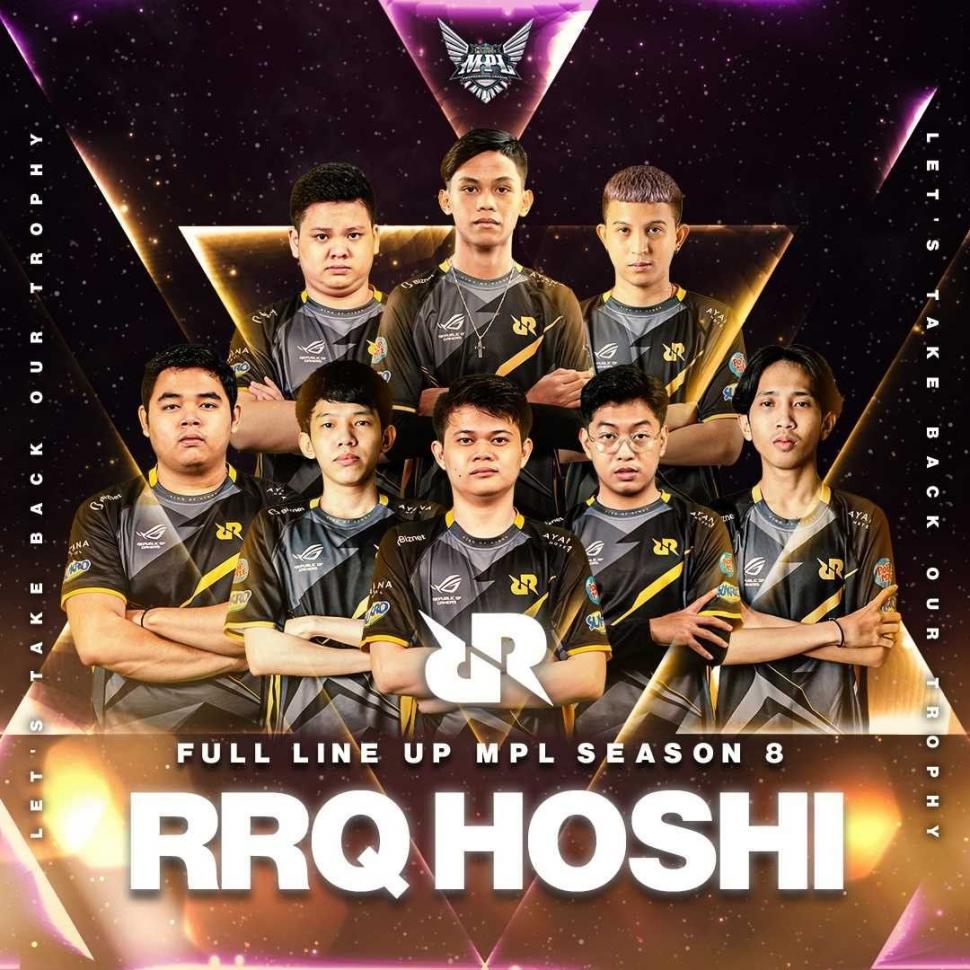 Roster RRQ Hoshi untuk MPL season 8. (Instagram/ teamrrq)
