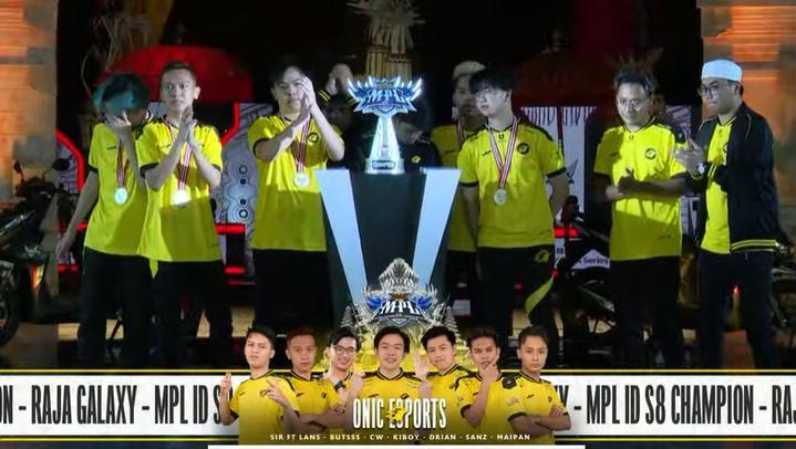 ONIC juara MPL Season 8. (youtube/MPL Indonesia)