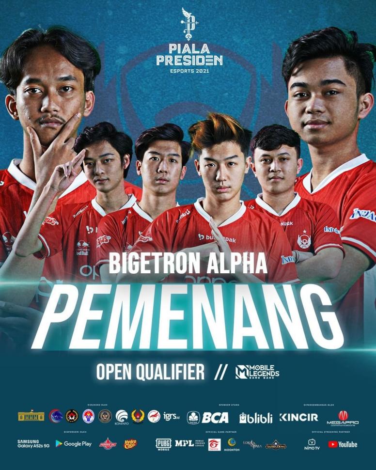 BTR Lolos Kualifikasi Terbuka Piala Presiden Esports 2021. (Instagram/ pialapresidenesports)