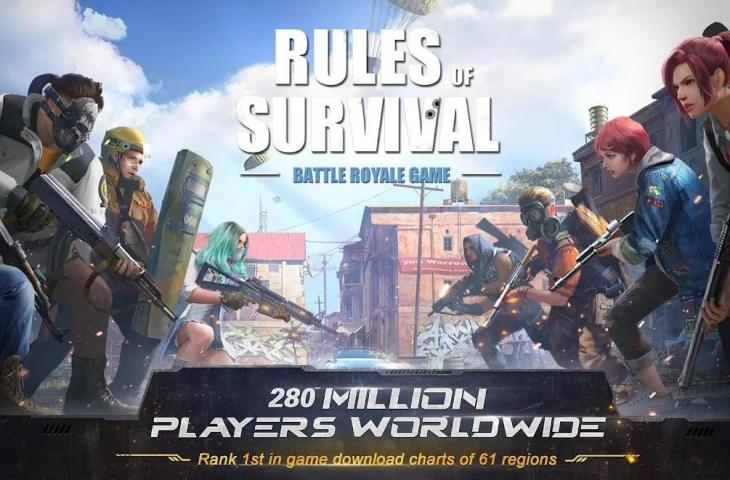 Game Battle Royale - Rules Of Survival. (Google Play Store)