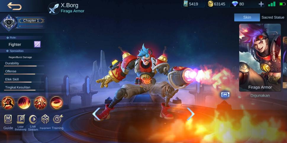 Hero X.borg Mobile Legends. (HiTekno.com)