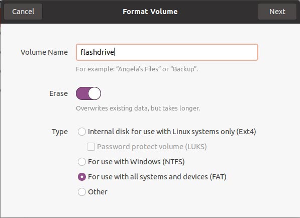 Perbaiki Usb Di Disk Linux Hapus Penuh Diaktifkan