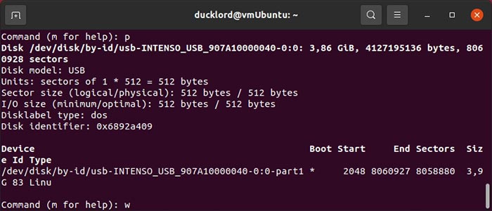 Perbaiki Usb Di Partisi Daftar Fdisk Linux