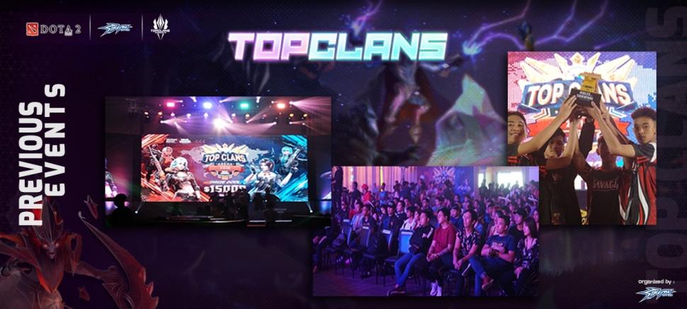 Gelaran turnamen Esports Top Clans sebelumnya. (streamgaming)