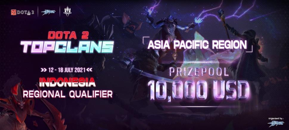 Pendaftara Top Clans 2021 Dota 2 Region Indonesia Dibuka. (streamgaming)