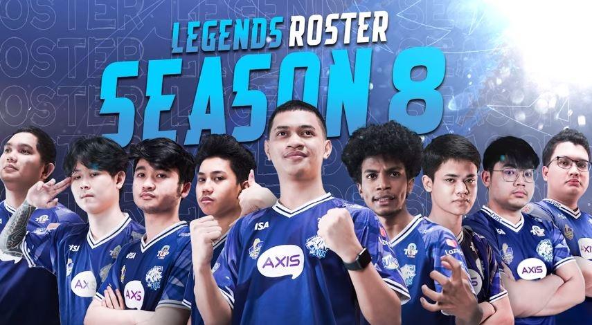 Roster EVOS Legends MPL Season 8. (YouTube/ EVOS TV)