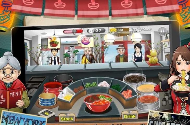 Game memasak - Ramen Chain. (Touchten Games)