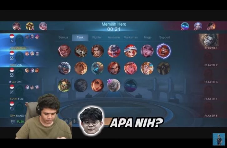 Geng Kapak main bareng Vyn RRQ. (youtube/Oura Gaming)