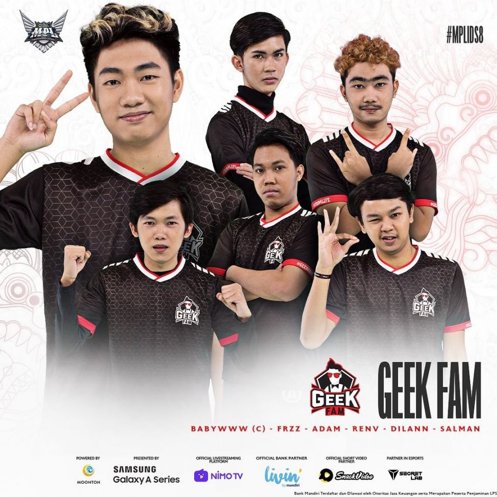 Roster Team. Super Team Roster. Brand Ambassador Geek fam.