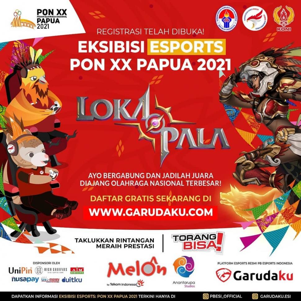 Lokapala Diperlombakan dalam Eksibisi Esports Pon XX Papua 2021. (Lokapala)