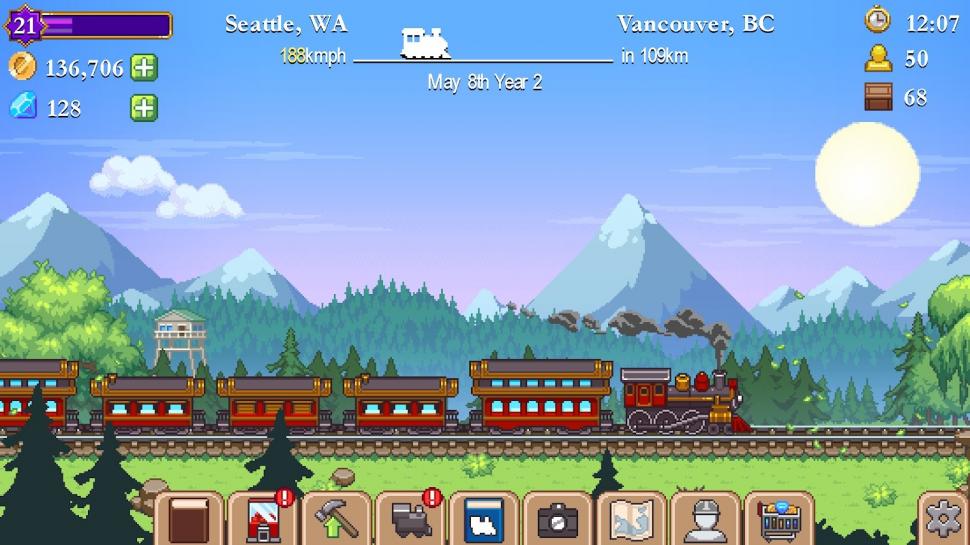 Game Simulator Kereta Api - Tiny Rails. (Google Play Store)